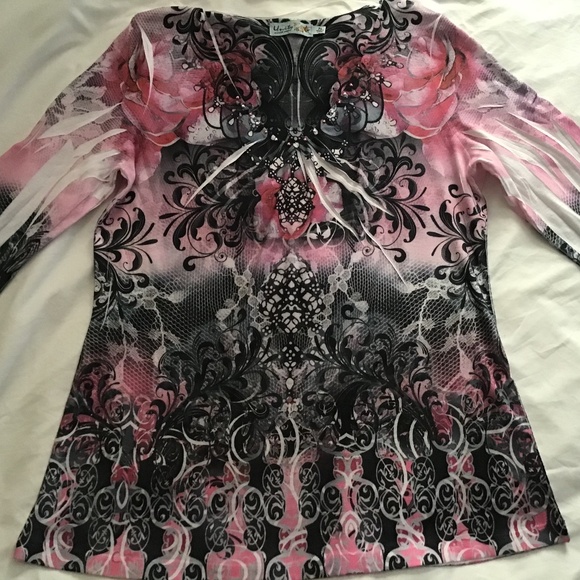 Women’s floral top Petite Large - Picture 1 of 3